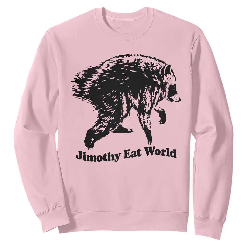 Jimothy Eat World Funny Viral Raccoon Seattle Trash Panda Sweatshirt