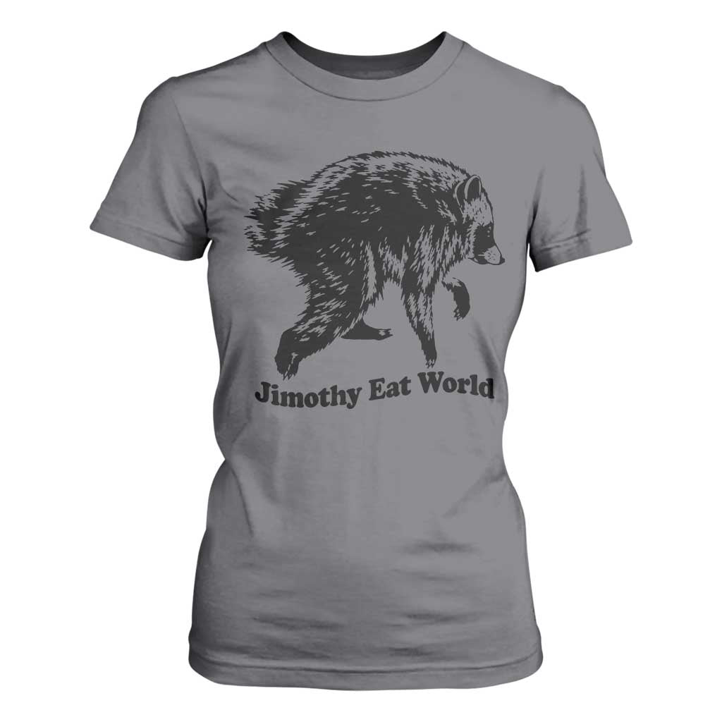Jimothy Eat World Funny Viral Raccoon Seattle Trash Panda T Shirt For Women