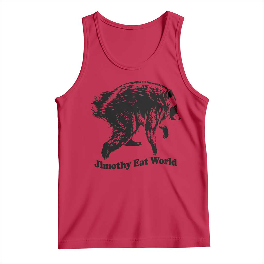 Jimothy Eat World Funny Viral Raccoon Seattle Trash Panda Tank Top