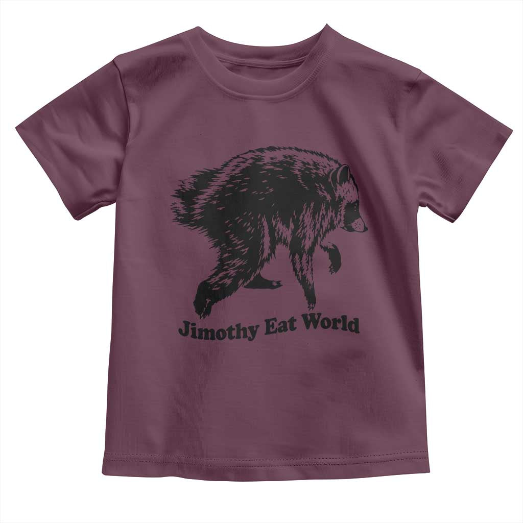 Jimothy Eat World Funny Viral Raccoon Seattle Trash Panda Toddler T Shirt