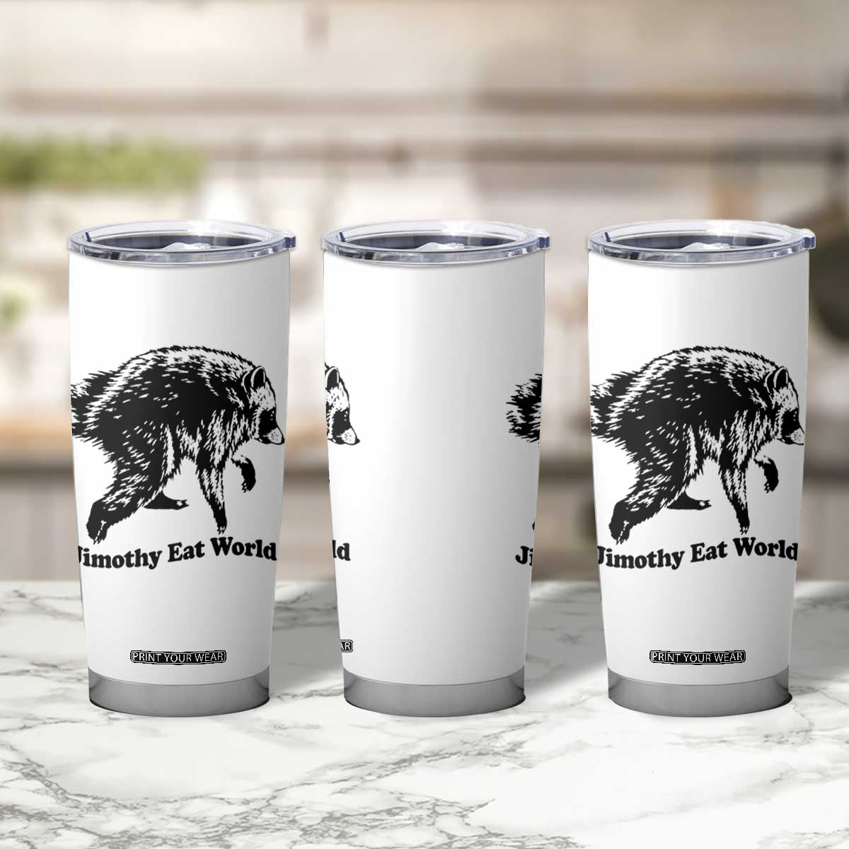 Jimothy Eat World Funny Viral Raccoon Seattle Trash Panda Tumbler Cup