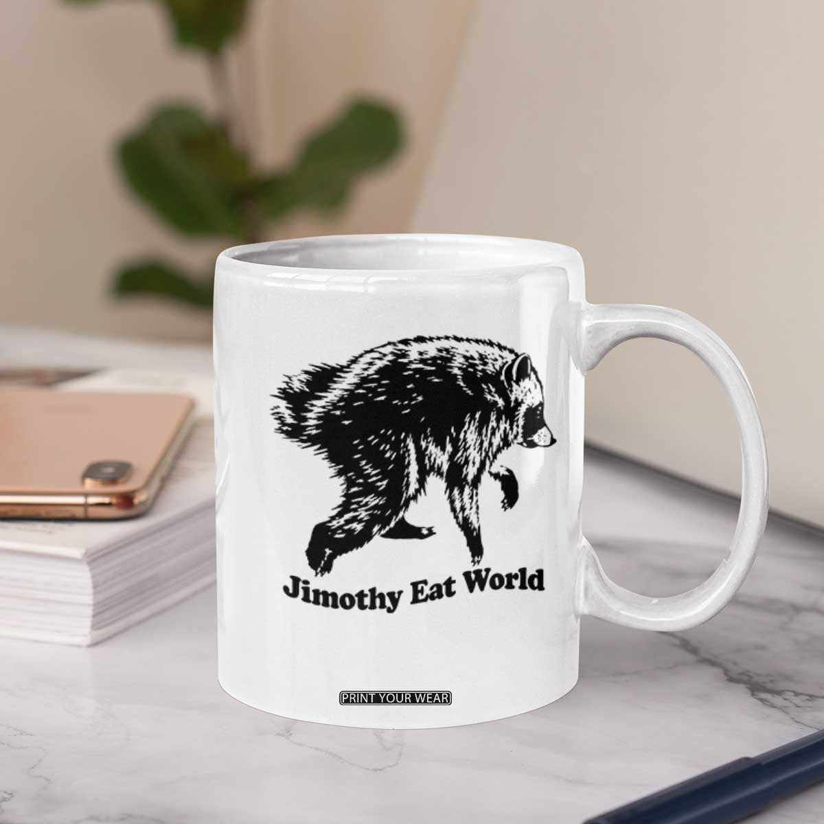 Jimothy Eat World Funny Viral Raccoon Seattle Trash Panda Coffee Mug