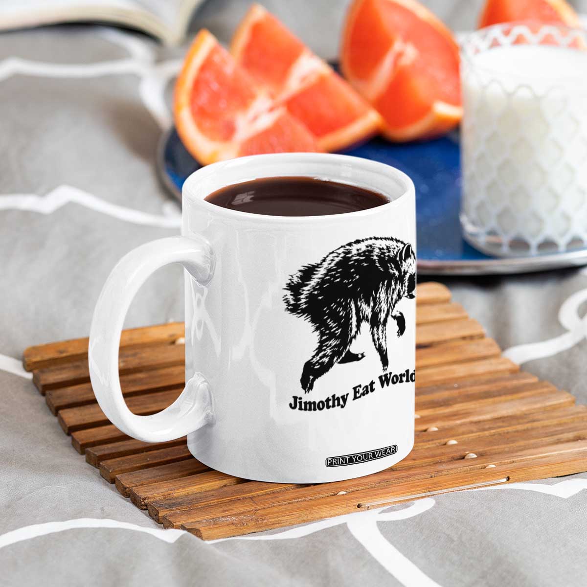 Jimothy Eat World Funny Viral Raccoon Seattle Trash Panda Coffee Mug