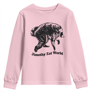 Jimothy Eat World Funny Viral Raccoon Seattle Trash Panda Youth Sweatshirt