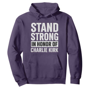 Stand Strong in Honor of Charlie Kirk Hoodie TS10 Purple Print Your Wear