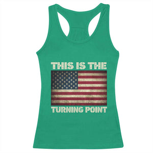 Retro This is The Turning Point Racerback Tank Top Vintage USA Freedom Patriotic America Flag TS10 Irish Green Print Your Wear