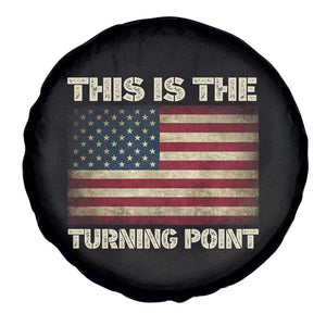Retro This is The Turning Point Spare Tire Cover Vintage USA Freedom Patriotic America Flag TS10 Print Your Wear