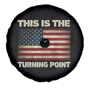 Retro This is The Turning Point Spare Tire Cover Vintage USA Freedom Patriotic America Flag TS10 Print Your Wear