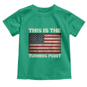 Retro This is The Turning Point Toddler T Shirt Vintage USA Freedom Patriotic America Flag TS10 Irish Green Print Your Wear