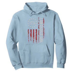 I Am Charlie Kirk Hoodie Freedom Vintage Old American Flag Patriotic 1776 TS10 Light Blue Print Your Wear
