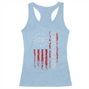I Am Charlie Kirk Racerback Tank Top Freedom Vintage Old American Flag Patriotic 1776 TS10 Light Blue Print Your Wear