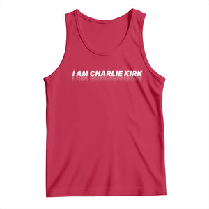 I Am Charlie Kirk Tank Top Freedom A True Patriot Patriotic USA TS10 Red Print Your Wear