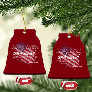Charlie Kirk Memorial Ceramic Ornament Erika Kirk Quote Patriotism Faith Gods Merciful Love TS10 Print Your Wear