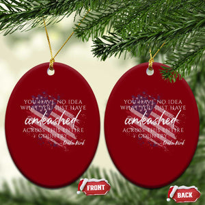 Charlie Kirk Memorial Ceramic Ornament Erika Kirk Quote Patriotism Faith Gods Merciful Love TS10 Print Your Wear
