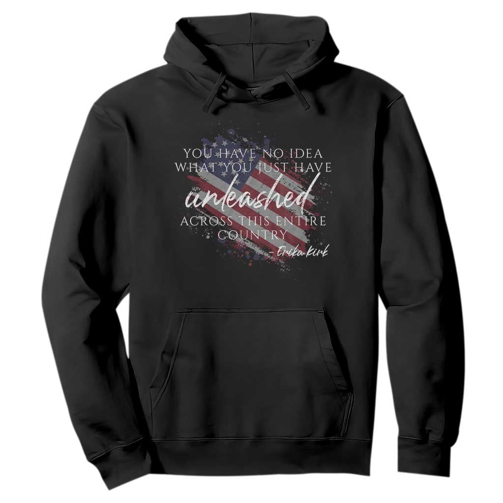 Charlie Kirk Memorial Hoodie Erika Kirk Quote Patriotism Faith Gods Merciful Love TS10 Black Print Your Wear