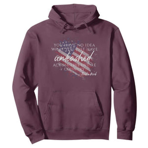 Charlie Kirk Memorial Hoodie Erika Kirk Quote Patriotism Faith Gods Merciful Love TS10 Maroon Print Your Wear