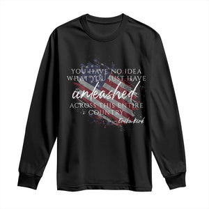 Charlie Kirk Memorial Long Sleeve Shirt Erika Kirk Quote Patriotism Faith Gods Merciful Love TS10 Black Print Your Wear