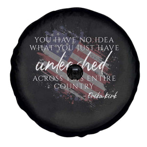 Charlie Kirk Memorial Spare Tire Cover Erika Kirk Quote Patriotism Faith Gods Merciful Love TS10 Print Your Wear