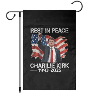 Rest in Peace Charlie Kirk Garden Flag Memorial Tribute Charlie A True Patriot USA Flag TS10 Black Print Your Wear
