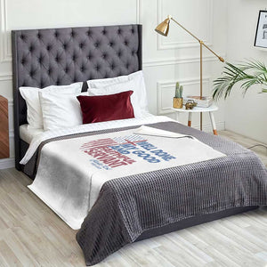Charlie Kirk Throw Blanket Fear Not Mens Christian Memorial Tribute Charlie Cross US Flag TS10 Print Your Wear