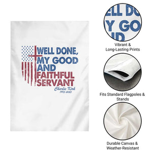 Charlie Kirk Garden Flag Fear Not Mens Christian Memorial Tribute Charlie Cross US Flag TS10 Print Your Wear