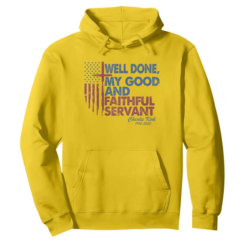 Charlie Kirk Hoodie Fear Not Mens Christian Memorial Tribute Charlie Cross US Flag TS10 Daisy Print Your Wear