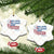 Charlie Kirk Ceramic Ornament Fear Not Mens Christian Memorial Tribute Charlie Cross US Flag TS10 Print Your Wear