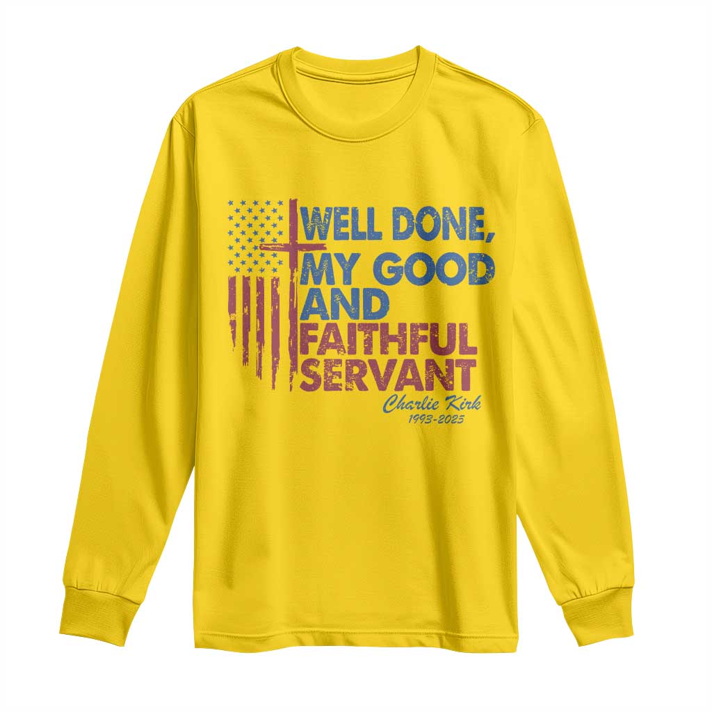 Charlie Kirk Long Sleeve Shirt Fear Not Mens Christian Memorial Tribute Charlie Cross US Flag TS10 Daisy Print Your Wear