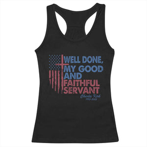 Charlie Kirk Racerback Tank Top Fear Not Mens Christian Memorial Tribute Charlie Cross US Flag TS10 Black Print Your Wear