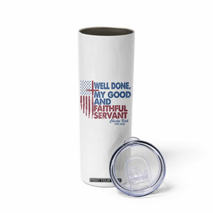 Charlie Kirk Skinny Tumbler Fear Not Mens Christian Memorial Tribute Charlie Cross US Flag TS10 Print Your Wear