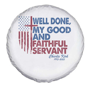 Charlie Kirk Spare Tire Cover Fear Not Mens Christian Memorial Tribute Charlie Cross US Flag TS10 Print Your Wear