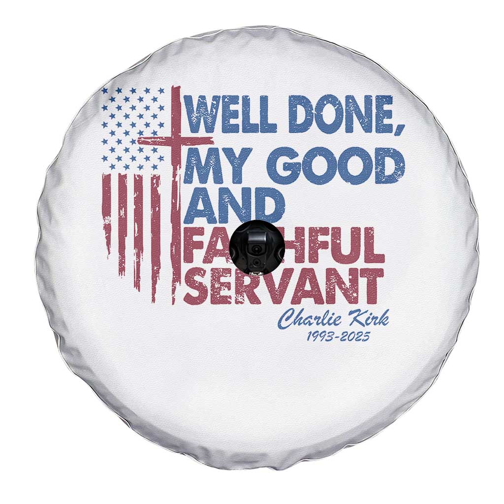 Charlie Kirk Spare Tire Cover Fear Not Mens Christian Memorial Tribute Charlie Cross US Flag TS10 Print Your Wear