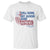 Charlie Kirk T Shirt Fear Not Mens Christian Memorial Tribute Charlie Cross US Flag TS10 White Print Your Wear