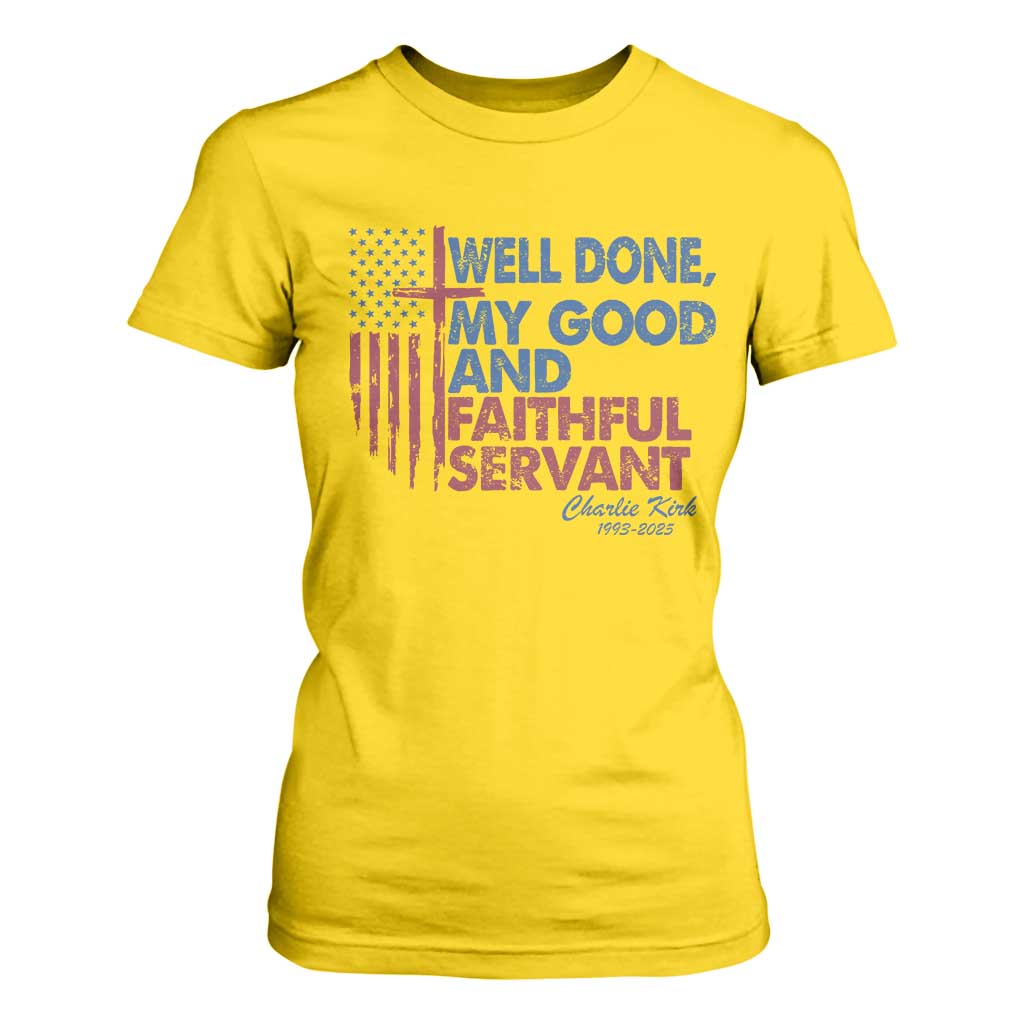 Charlie Kirk T Shirt For Women Fear Not Mens Christian Memorial Tribute Charlie Cross US Flag TS10 Daisy Print Your Wear