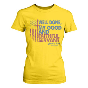 Charlie Kirk T Shirt For Women Fear Not Mens Christian Memorial Tribute Charlie Cross US Flag TS10 Daisy Print Your Wear