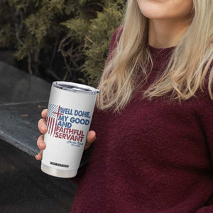 Charlie Kirk Tumbler Cup Fear Not Mens Christian Memorial Tribute Charlie Cross US Flag TS10 Print Your Wear