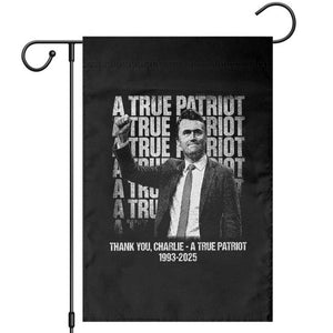 Charlie Kirk Freedom Garden Flag Vintage A True Patriot Patriotic American TS10 Black Print Your Wear