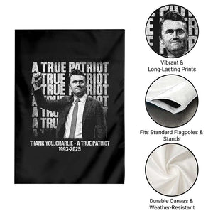 Charlie Kirk Freedom Garden Flag Vintage A True Patriot Patriotic American TS10 Print Your Wear