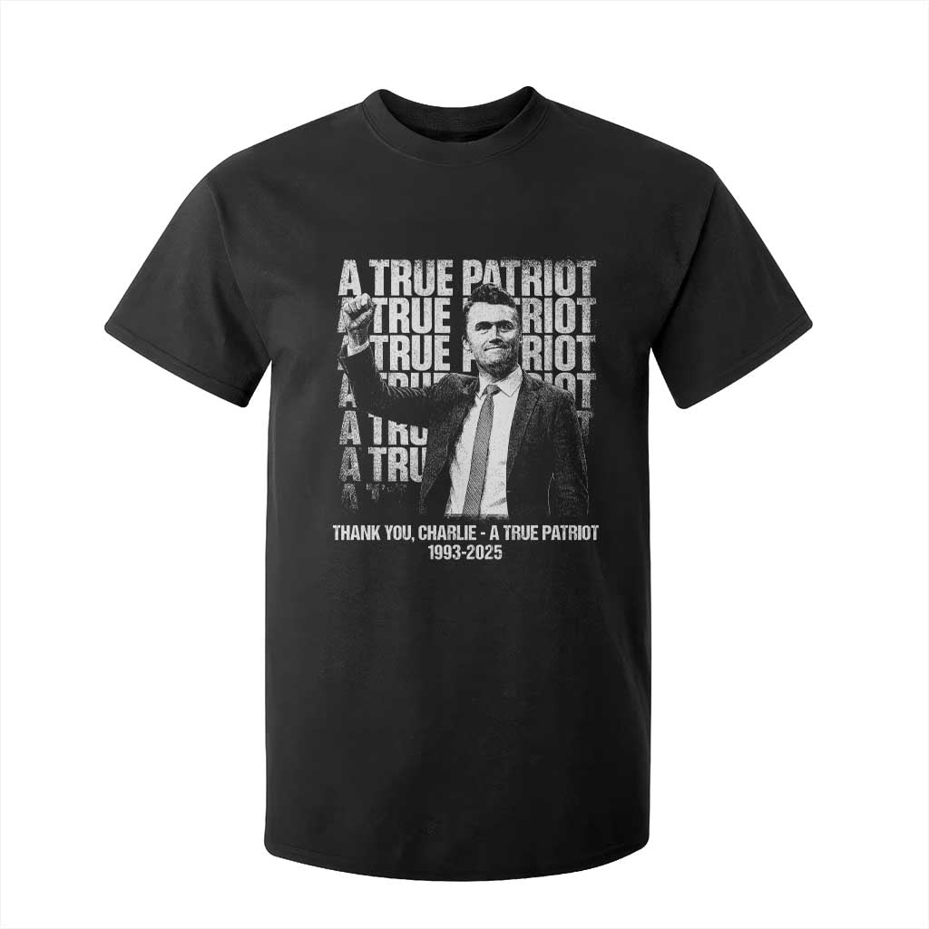 Charlie Kirk Freedom T Shirt For Kid Vintage A True Patriot Patriotic American TS10 Black Print Your Wear