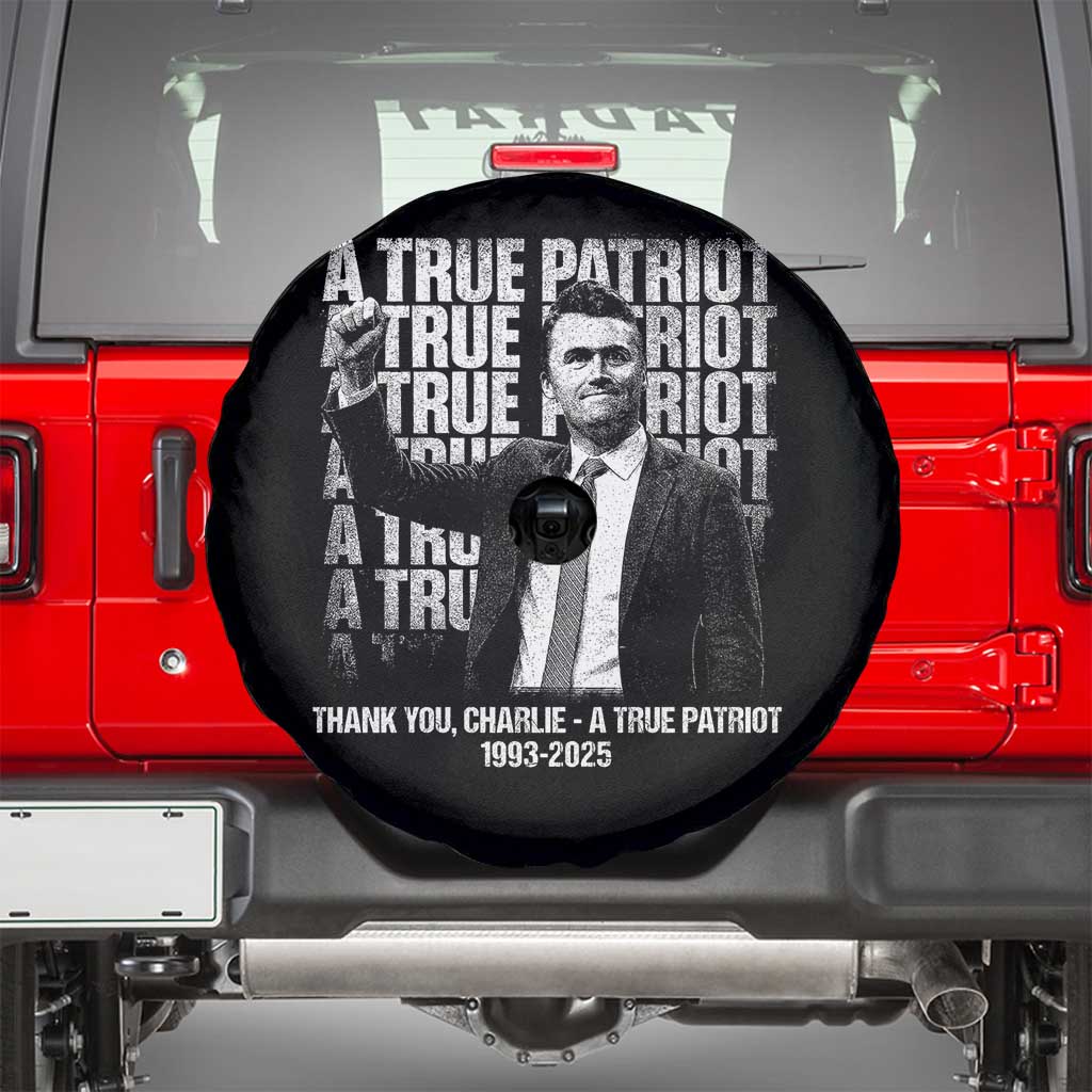 Charlie Kirk Freedom Spare Tire Cover Vintage A True Patriot Patriotic American TS10 Black Print Your Wear
