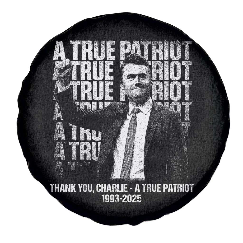 Charlie Kirk Freedom Spare Tire Cover Vintage A True Patriot Patriotic American TS10 Print Your Wear