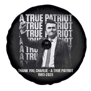 Charlie Kirk Freedom Spare Tire Cover Vintage A True Patriot Patriotic American TS10 Print Your Wear