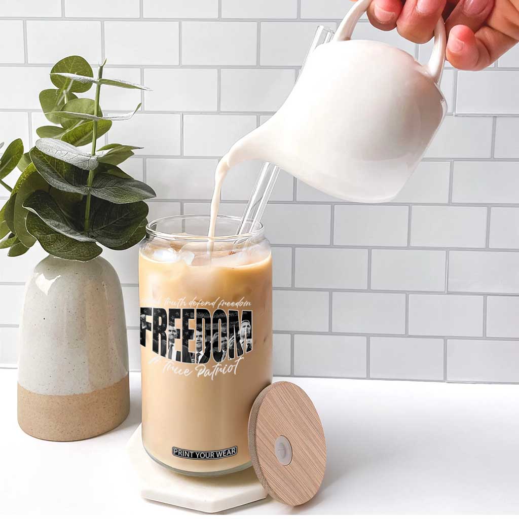 Charlie Kirk Freedom Glass Can A True Patriot Patriotic American TS10 Print Your Wear