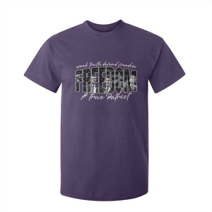 Charlie Kirk Freedom T Shirt For Kid A True Patriot Patriotic American TS10 Purple Print Your Wear