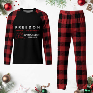 Charlie Kirk Memorial Plaid Pajama Set Freedom Shouldnt Cost This Much TS10 Buffalo Plaid Print Your Wear