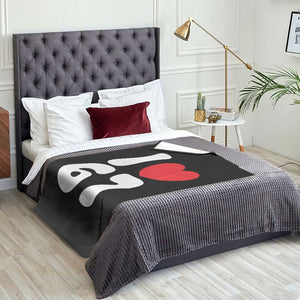 I Love 67 Throw Blanket 67th Birthday Six Seven Funny Gen Alpha Slang Saying TS10 Print Your Wear