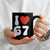 I Love 67 Coffee Mug 67th Birthday Six Seven Funny Gen Alpha Slang Saying TS10 Print Your Wear