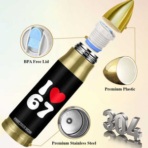 I Love 67 Bullet Tumbler 67th Birthday Six Seven Funny Gen Alpha Slang Saying TS10 Print Your Wear