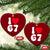 I Love 67 Ceramic Ornament 67th Birthday Six Seven Funny Gen Alpha Slang Saying TS10 Print Your Wear