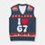 I Love 67 V-Neck Knit Sweater Vest 67th Birthday Six Seven Funny Gen Alpha Slang Saying TS10 Navy Red Print Your Wear